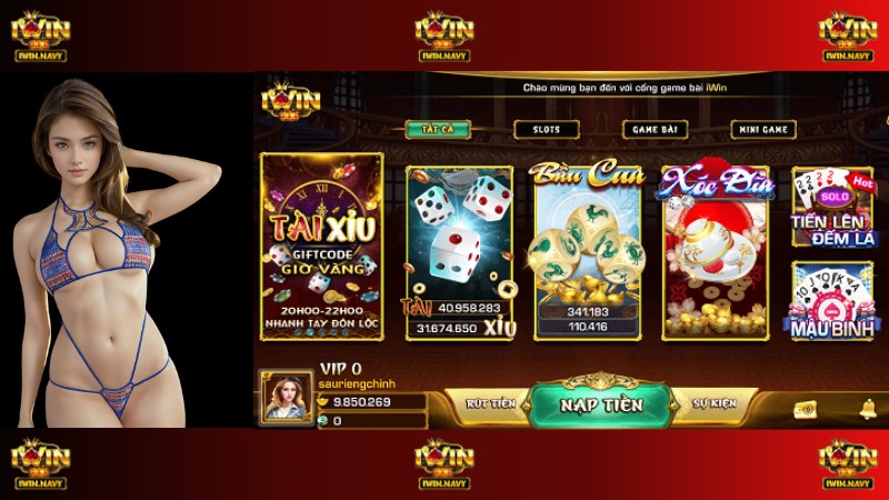 Các trò chơi phổ biến tại sảnh game bài của iWin